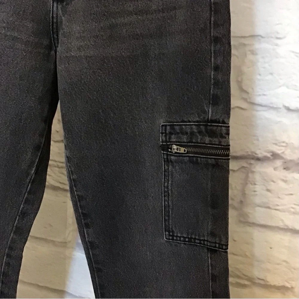 KanCan 5 (26) Bring Back The 90's Straight  Cargo Jeans High Rise Black